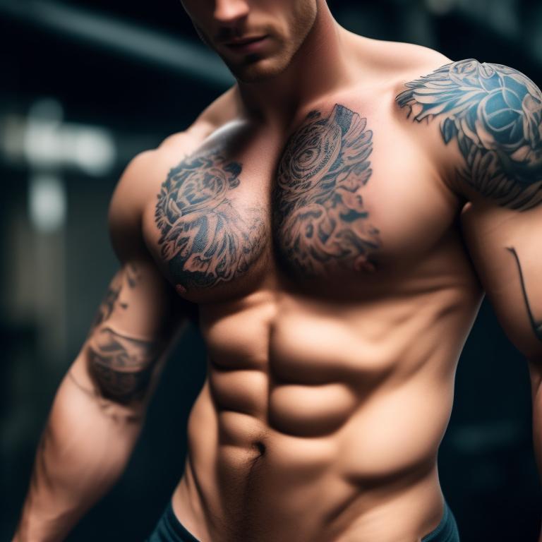 barren-newt85: blond, muscular, tattoos, blue eyes, medieval, man