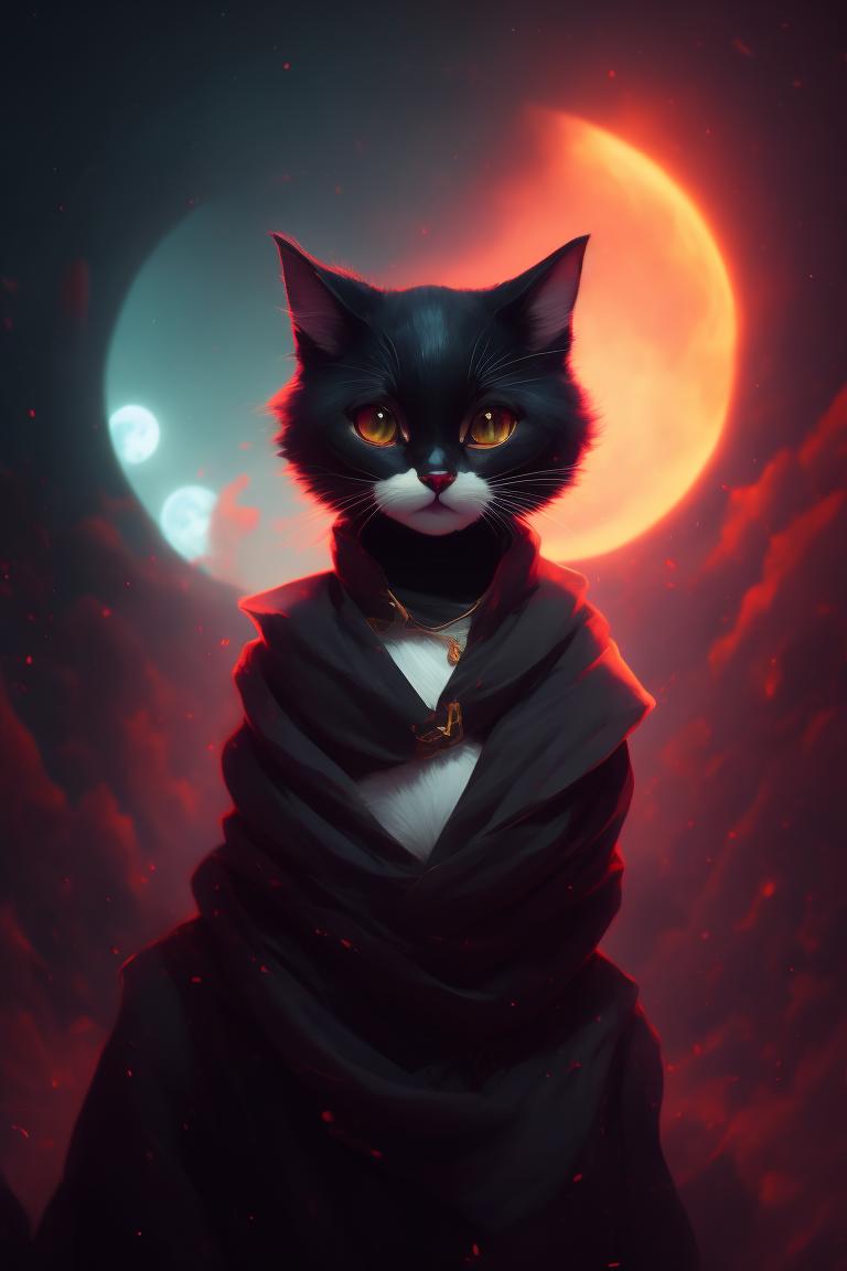 grave-fish468: dark academia cat icon