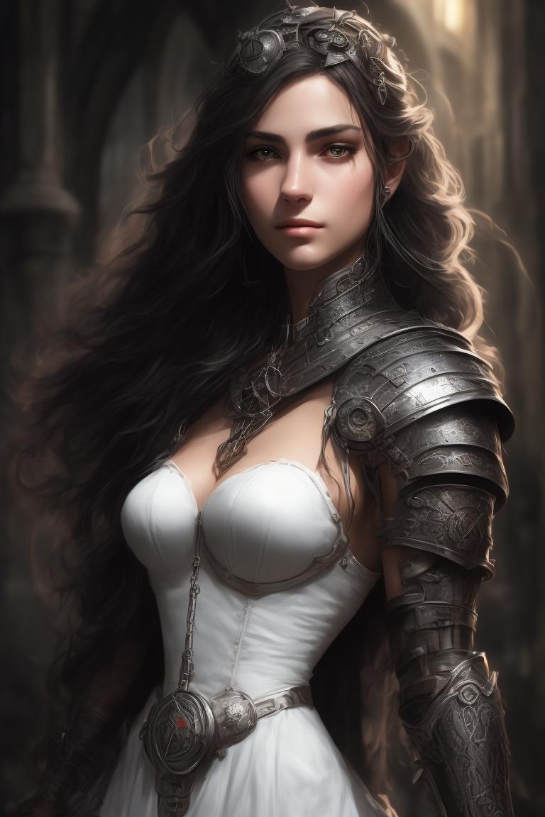 Black Lady Armour Suit, Medieval Female Fantasy Costume