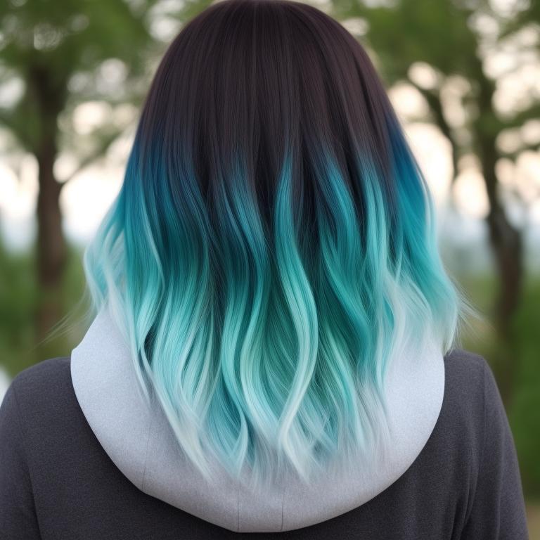 light green ombre hair